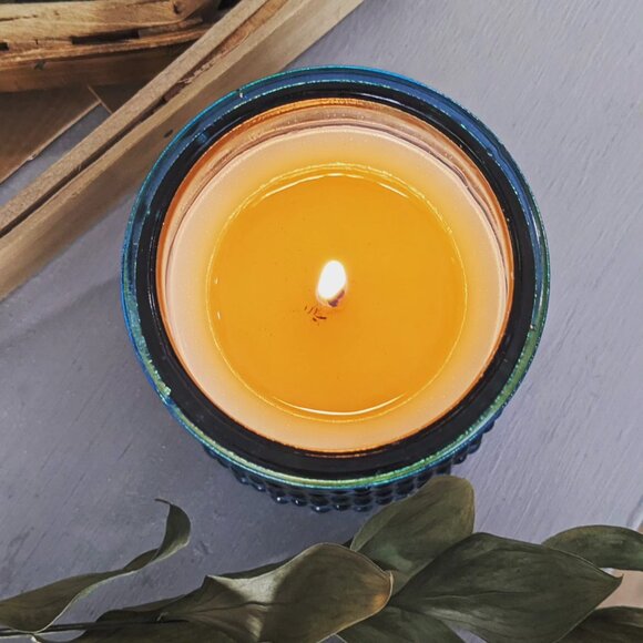 Natural Soy + Beeswax Candle Sunrise Oak Street Candles Lemon Citrus - Picture 2 of 2